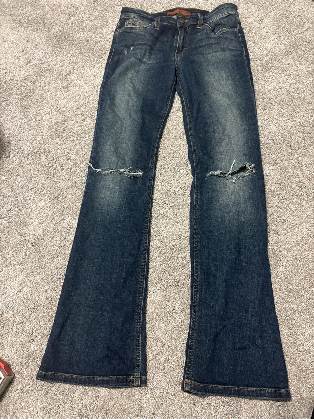 Joe's Jeans Dark Blue Distressed Wide Leg Jeans collector’s edition bootcut 26